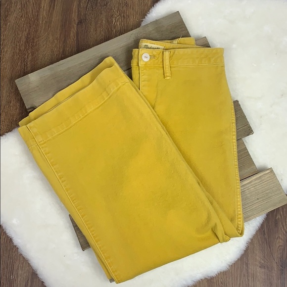 Madewell Pants - Madewell Emmett Wide-Leg Crop Pants in Greek Gold